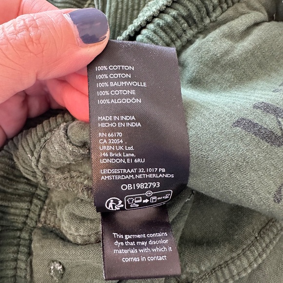 New Free People x We The Free Good Luck Cord in Cypress Green | Size 28 - Picture 14 of 16